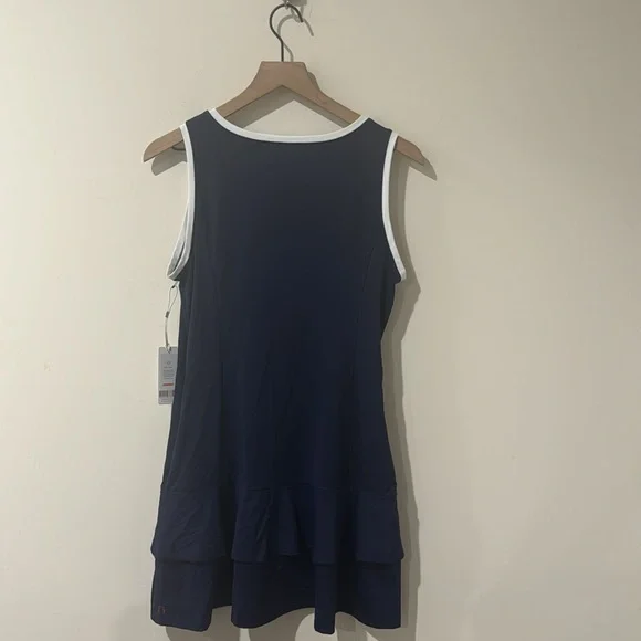 NEW • KINONA • Women's Navy Blue Roundneck Mini Golf Dress / One in Two - Picture 5 of 5